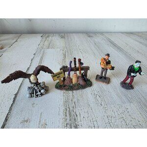 Lemax Frankenstein broom parking witch broom trick-or-treater Halloween accessor